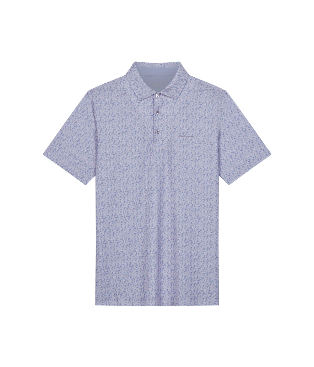 Polos Ben Sherman Mini Guitar Tech Jersey Sports Fit Violette | JAZ-83251970